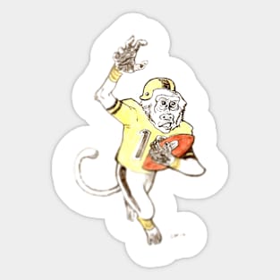 Football Monkey Sticker